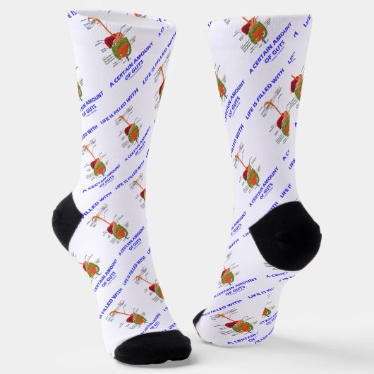 Chaussette La Vie Est Remplie D'Une Certaine Quantité De Tach (Angulaire)