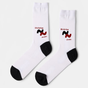 Chaussette La vie se sent éloignée du paradis à cause de la s