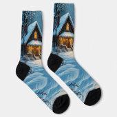 Chaussette La visite de Noël enneigée de Big Buck (Droite)