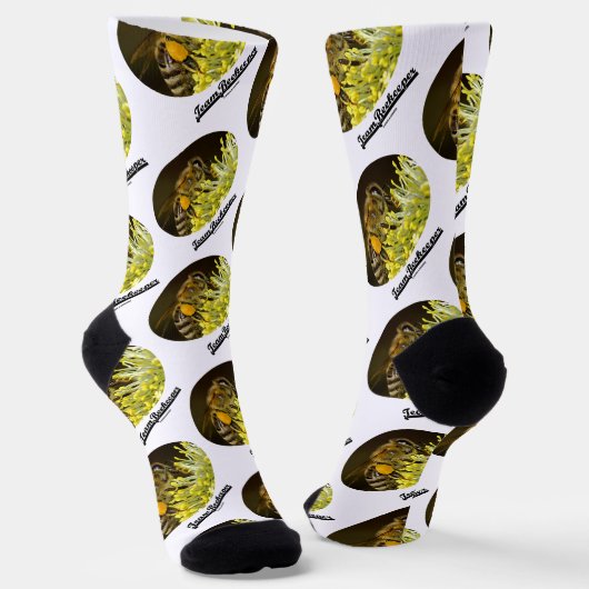 Chaussette L'Abeignon De L'Équipe Sur Fleur Jaune (Angulaire)