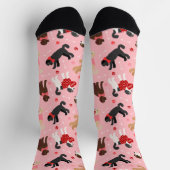 Chaussette Labradoodle / Goldendoodle Valentine Chaussettes M (Haut)