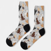 Chaussette Labradoodle / Os dorés et chaussettes à pattes (Gauche)