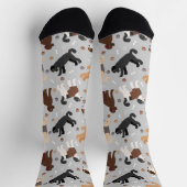Chaussette Labradoodle / Os dorés et chaussettes à pattes (Haut)