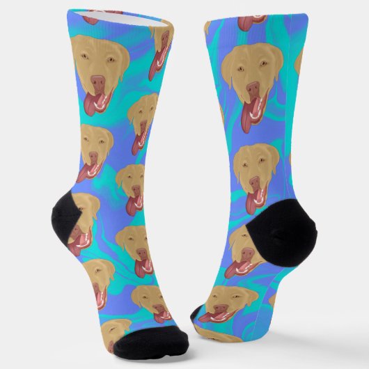 Chaussette Labrador Dudley personnalisé (Angulaire)