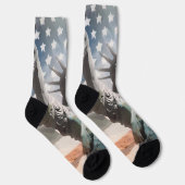 Chaussette Lady Liberty et le drapeau américain (Droite)