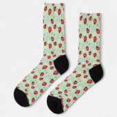 Chaussette Ladybug Flower Pattern (Gauche)
