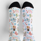 Chaussette Laisser la neige Snowman Motif Noël (Haut)