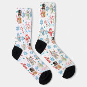 Chaussette Laisser la neige Snowman Motif Noël (Droite)