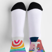 Chaussette L'amour est la fierté de l'amour Saint-Valentin (Haut)