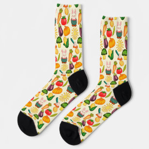 Chaussette Lapin Lapin Farmer de légumes