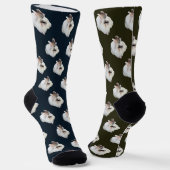 Chaussette Lapin Lionhead tricolore (Angulaire)