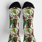 Chaussette Lapins et flore boisée 4 (Haut)