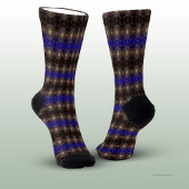 Chaussette L'art floral pétillant dans le ciel clair de la nu