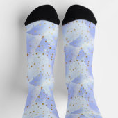 Chaussette Lavendar Golden Star Motif (Haut)