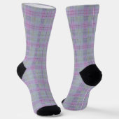 Chaussette Lavender Plaid Harmony  (Angulaire)
