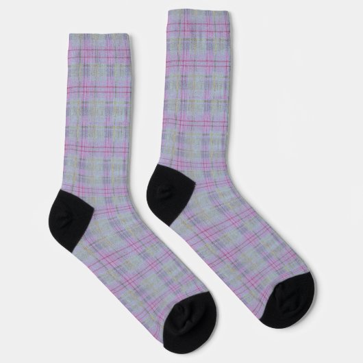 Chaussette Lavender Plaid Harmony (Droite)