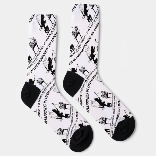 Chaussette Le Bonheur Dans La Vie Se Trouve Dans Serendipity  (Droite)