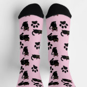 Chaussette Le cadeau de chaussettes de chat noir le plus mign (Haut)