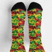 Chaussette Le camouflage jamaïcain Rasta Patterned (Haut)