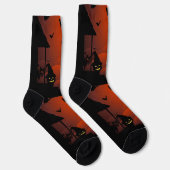 Chaussette Le cauchemar de la lune sanglante d'Halloween (Droite)