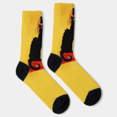 Chaussette Le chat Noir Pilgrim Thanksgiving (Droite)