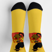 Chaussette Le chat Noir Pilgrim Thanksgiving (Haut)