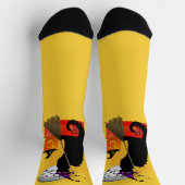 Chaussette Le Chat Noir Sorcière d'Halloween (Haut)