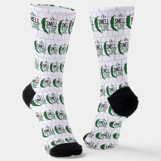 Chaussette Le Chili vert sent les Chaussettes d'amour (Angulaire)