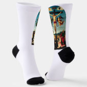 Chaussette Le Christ crucifié avec la Vierge Marie (Angulaire)