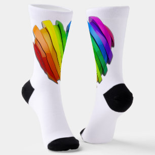 Chaussette Le cœur sculptural tridimensionnel de SlipperyJoe