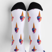 Chaussette Le cône de glace classique de SlipperyJoe's vibran (Haut)