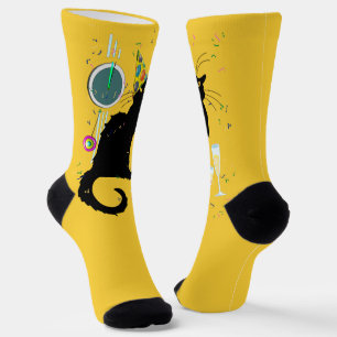 Chaussette Le Conversation Noir Bonne Année