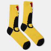 Chaussette Le Conversation Noir Santa Hat Noël (Droite)