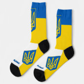 Chaussette Le drapeau ukrainien patriotique, Ukraine durable (Gauche)