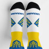Chaussette Le drapeau ukrainien patriotique, Ukraine durable (Haut)