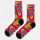 Chaussette le kaléidoscope de la vie (Gauche)