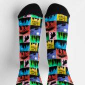 Chaussette Le lac Tahoe Bear Pop-Art (Haut)