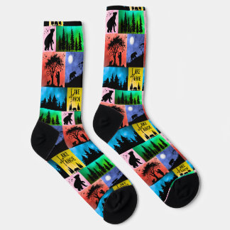 Chaussette Le lac Tahoe Bear Pop-Art