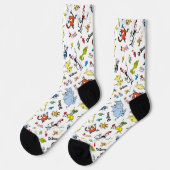 Chaussette Le monde de Dr Seuss Pattern (Gauche)