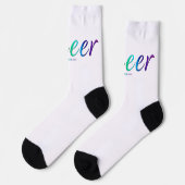 Chaussette Le mot unique expressif et étrange de SlipperyJoe (Gauche)