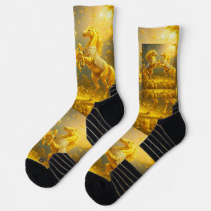 Chaussette Le mouvement brut et débridé d'un galop ou d'un sa