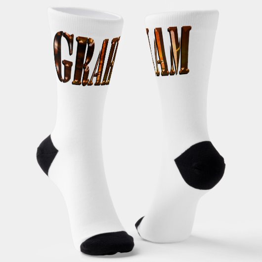Chaussette "Le nom de dimension orange de Graham" (Angulaire)