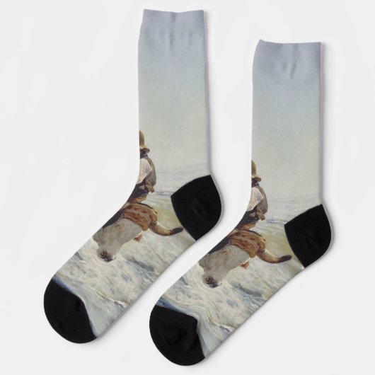Chaussette Le Retour de la Pêche (Gauche)