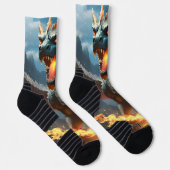 Chaussette "Le souffle d'Inferno : la flamme du dragon" (Droite)
