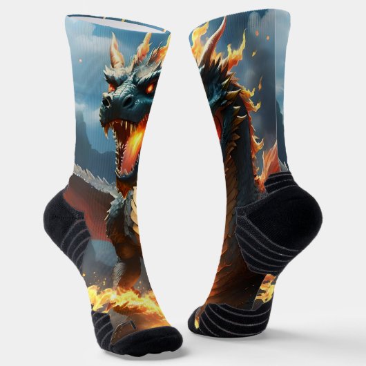 Chaussette "Le souffle d'Inferno : la flamme du dragon" (Angulaire)
