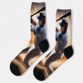 Chaussette Le terrain de baseball Thunder, (Gauche)