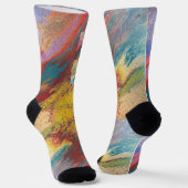 Chaussette Le vent balaie le lac. (Angulaire)