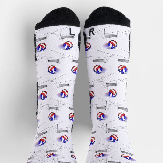 Chaussette Le Volley-ball Survole Le Net (Haut)