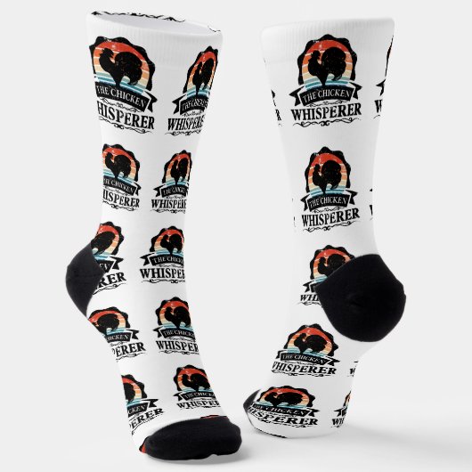 Chaussette Le Whisperer de poulet amusant (Angulaire)