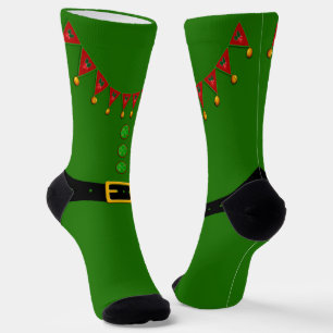 Chaussette L'elfe assistant du Père Noël Noël